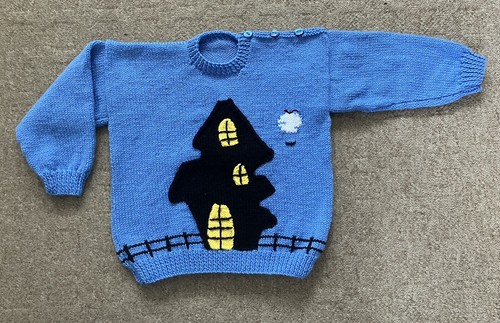 Hand knitted halloween haunted - halloween,