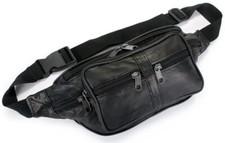Genuine leather travel - leather, waist