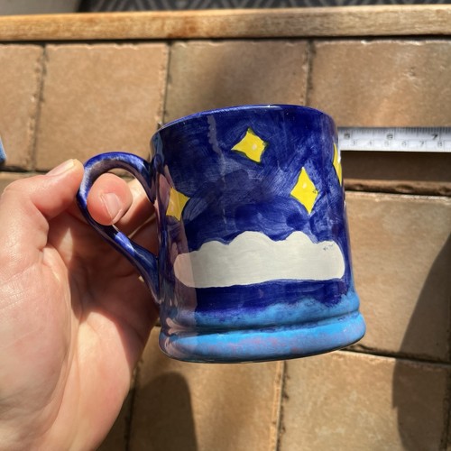 Hand painted mug moon - hand,