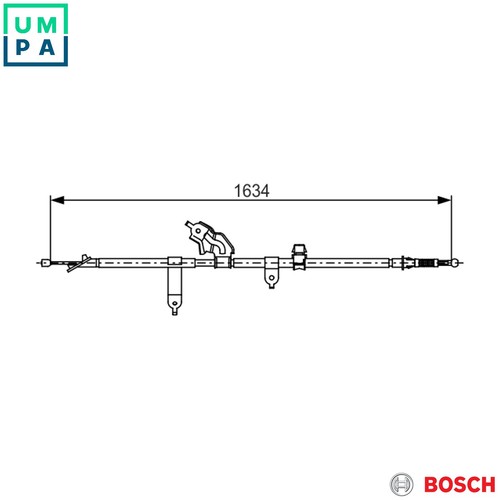 Cable pull parking brake 987 - brake, 1