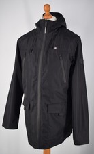Mens  Black lambretta Lightweight Hooded Jacket Size M.