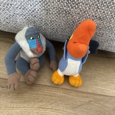 McDonalds Happy Meal The Lion King Small Soft Plush Toys x 2 1998 Vintage 