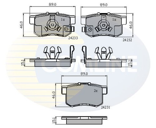 Comline rear brake - comline,