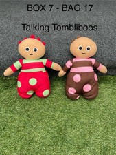 In The Night Garden Talking Tombliboos x2  9” plush voice box CBeebies 2015 Rare