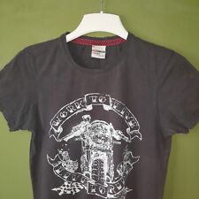 Red Torpedo Motorbike Print T Shirt Size S Black Motorbike Live To Ride