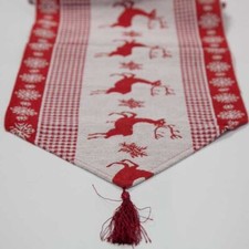 Christmas Linen Red Reindeer