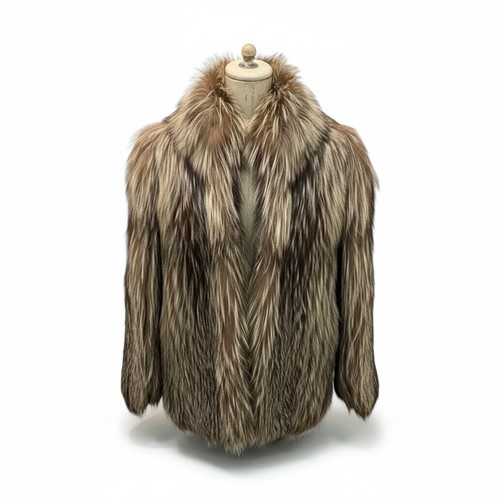Brown real fur - real,