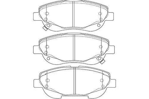 Brake pads kbp - pads, kavo