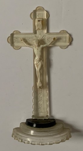 Vintage crucifix church altar - crucifix,