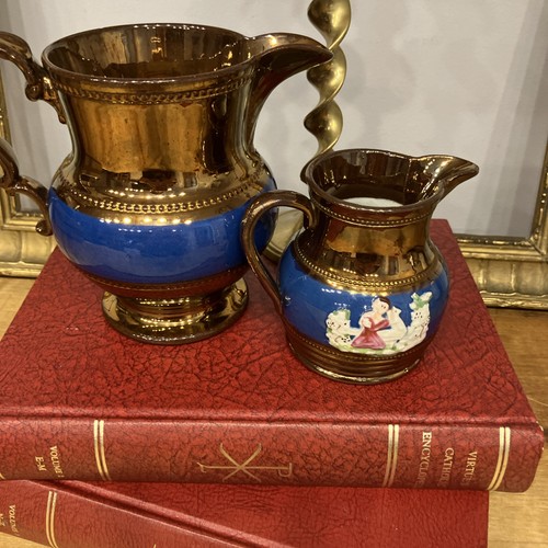 Beautiful luster ware pair - luster,