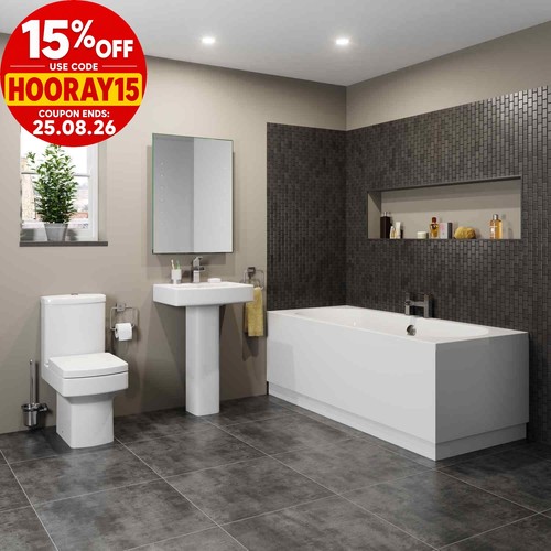 Modern bathroom suite double - bathroom,