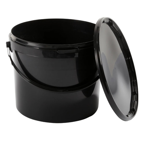 Round bucket with lid - with,