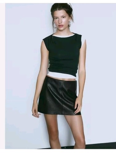 Stradivarius faux leather mini