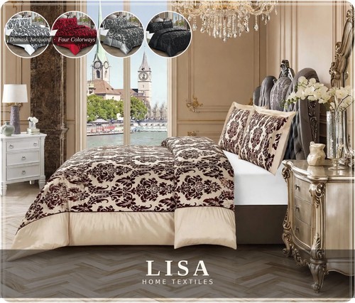 Luxury piece jacquard duvet - luxury,