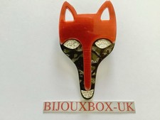 LEA STEIN FOX FACE BROOCH