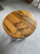 Solid Oak Barrel Lid Lazy