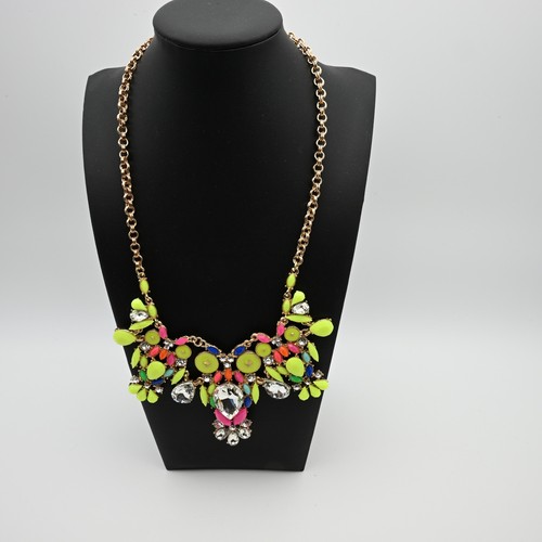 Amrita singh neon crystal bib - crystal,