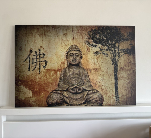 Buddha canvas print mounted - print,