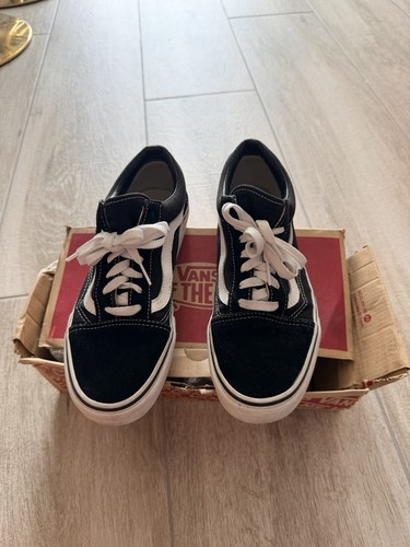 Vans old skool black white - vans, low