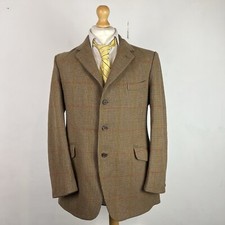 Bladen Supasax Tweed Blazer Jacket Men's 40R Brown Houndstooth Sport Country