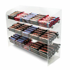 3 Shelf Counter Food Snacks Display Acrylic Retail Shop 610mm Wide (DS300)