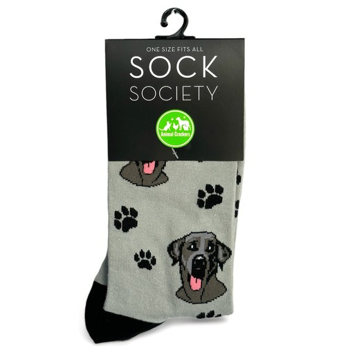 Black labrador socks men - black,
