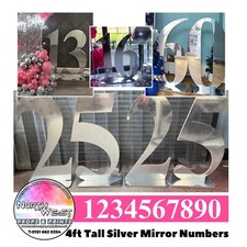 4ft Giant Free Standing Silver