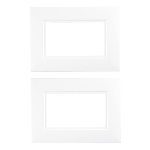 White double socket switch - white,