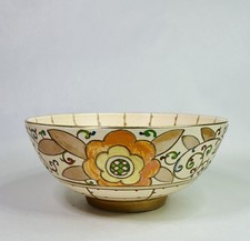 Vintage 1930’s Charlotte Rhead For Bursley Ware Art Deco Arabesque Trellis Bowl
