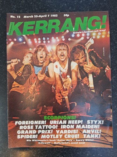 Scorpions kerrang issue 12 - scorpions,