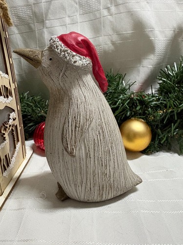 Penguin santa hat ornament - in,