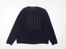 Nigel Hall Unisex Blue V-Neck