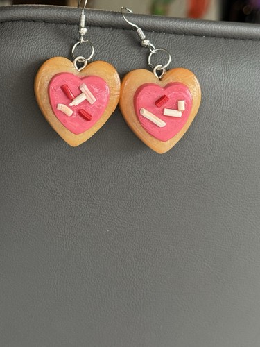 Handmade polymer clay heart - clay,