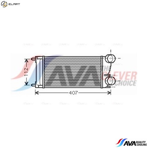 Charge air cooler pea4332 - cooler,