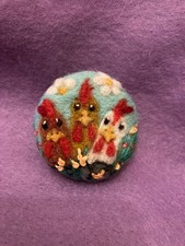 Handmade needle felted