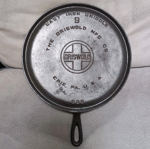 Griswold cast iron griddle - cast,