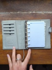 Filofax Pocket Domino Patent Organiser - Black 