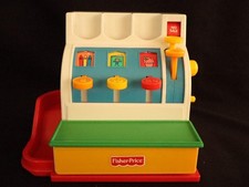 Fisher Price cash register, no coins #926 cash register, 1994 old vintage...