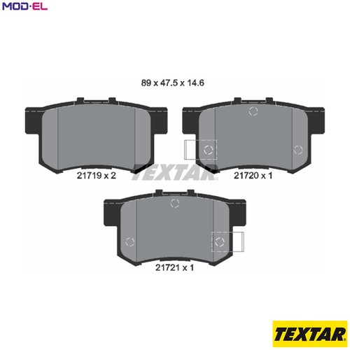 Brake pad set disc - brake,