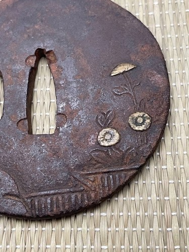 Japanese tsuba sword guard - japanese,