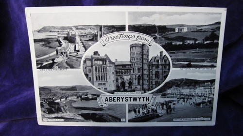 Postcard aberystwyth views - aberystwyth,
