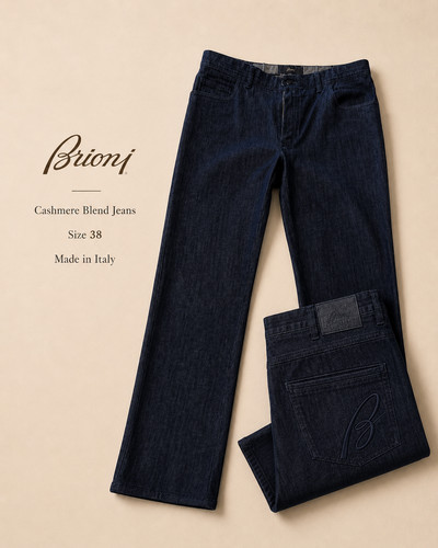 Brioni cashmere jeans waist - jeans, 38
