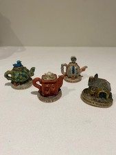 TETLEY TEA Ceramic Novelty Tea Pots & House Figure
