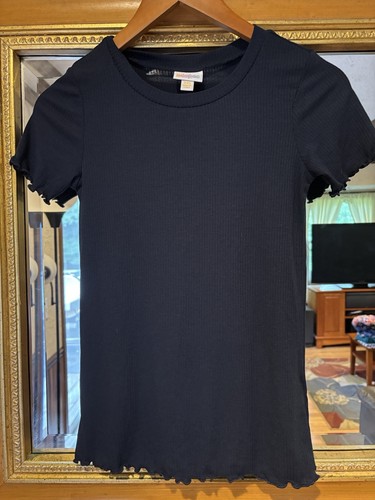 Lularoe navy ribbed tee - tee,