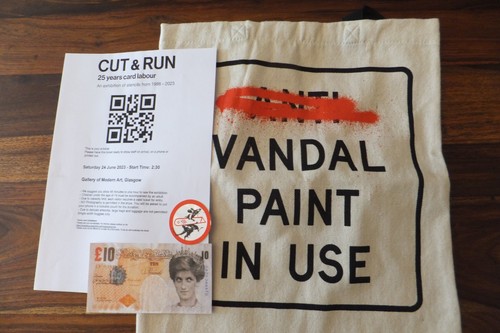 Banksy cut run glasgow - cut,
