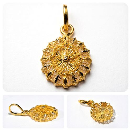 22k pendant locket - 22k, in