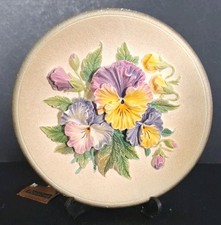 Bossons 6" Wall Plaque Pansies
