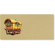 'Vintage Romany Caravan' Large