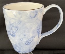 Anthropologie Blue & White Ceramic Mug