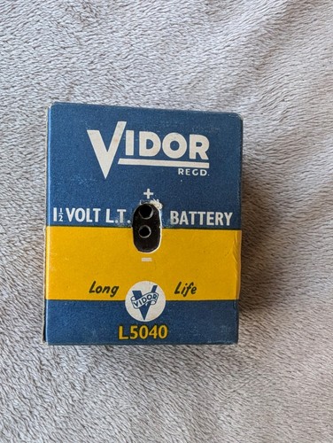 Vintage vidor lt battery - vidor,